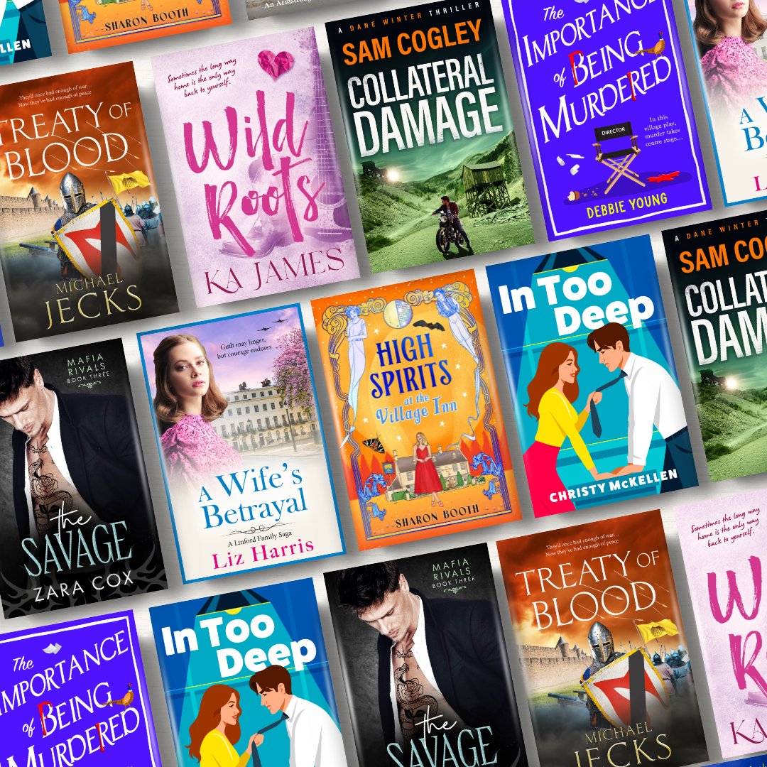 BoldwoodBooks's tweet photo. ✨ OUT THIS WEEK ✨ 

We’re so excited to be publishing these brilliant books from @MichaelJecks, Sam Cogley, KA James, Debbie Young, Zara Cox (@mayablake), @lizharrisauthor, Sharon Booth, @ChristyMcKellen, and @maisiethomas99 this week! 📚 https://t.co/Ii2H2Qe351
