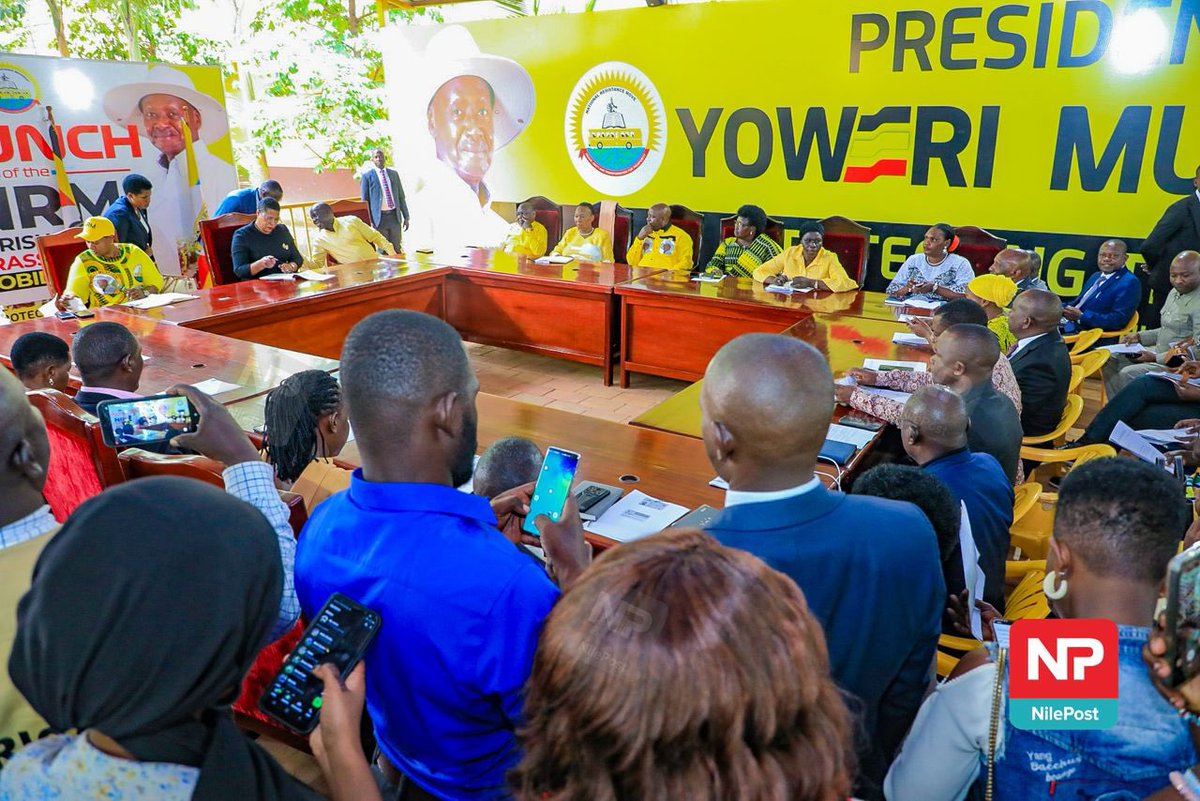 Fireliglntfi's tweet photo. PHOTOS: A section of Independent Members of Parliament-elect meet with National Resistance Movement (@NRMOnline) party officials at the party secretariat. 

📸: @francis_isano 

#NBSUpdates https://t.co/uOv0R13645