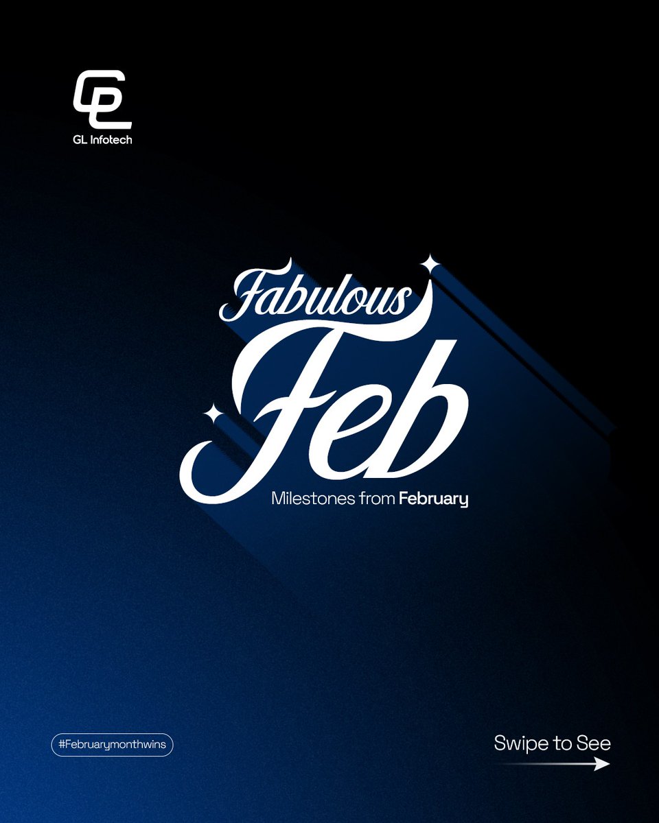 glinfotech's tweet photo. Fabulous Feb reflects GL Infotech at its finest, benchmark rankings, optimized conversions, visionary ideas realized, and premium creatives from iconic posters to cinematic motion visuals, setting an unmatched standard of excellence.

#DigitalMarketing #MarketingMilestones https://t.co/VEmE3U6Mav