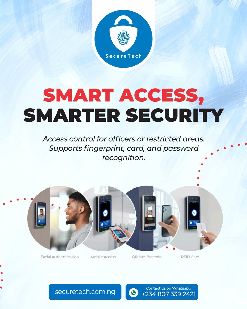 Multiple entry modes. Total audit trail.
ZKTeco F22 Plus integrates with your security system seamlessly.
📞 SecureTech provides professional installation.