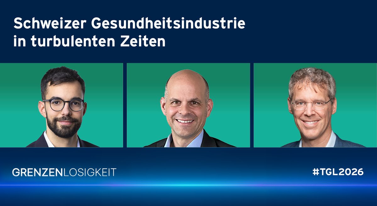 Die Schweizer #Gesundheitsindustrie sieht sich unangenehmen Turbulenzen ausgesetzt. Was ist zu tun, um stabile Rahmenbedingungen sicherzustellen?
An den #TGL2026 diskutieren Diego Taboada, <a href="/Avenir_Suisse/">Avenir Suisse</a> , Bernhard Bichsel, ISS AG und Gila Stump, MSD.
👉 t.ly/8Sjn_