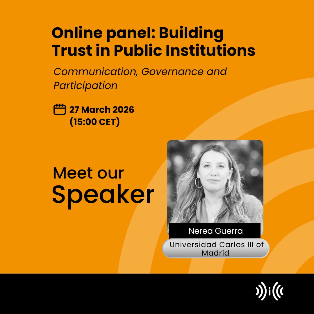 INTERFACED_EU's tweet photo. 🎤 Speaker Spotlight: Nerea Gándara Guerra

Join our online panel on trust in public institutions. Nerea will discuss declining trust in Europe and confidence in science using ESS data.

📅 27 March | 🌐 Online
🔗 https://t.co/xTLs3dTXaG https://t.co/U6yV88CMFL