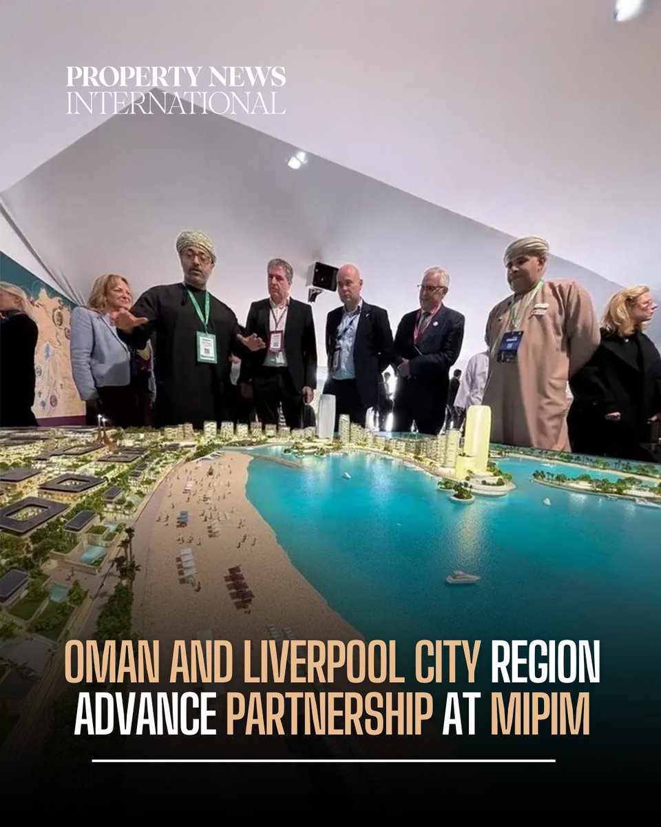 propertynews_i's tweet photo. Oman and the Liverpool City Region are strengthening international collaboration following high-level meetings at MIPIM, focused on urban regeneration, innovation and long-term economic partnership.

His Excellency Dr Khalfan Al Shueili, Oman’s Ministry of Housing and Urban Planning (MoHUP), met with Steve Rotheram, Metro Mayor of Liverpool City Region, and Cllr Liam Robinson, Leader of Liverpool City Council, to explore opportunities across waterfront development, infrastructure, cultural exchange and trade.

Oman highlighted major opportunities under Oman Vision 2040, including new cities, eco-tourism, housing, transport and national infrastructure projects.

Liverpool City Region’s transformation model was also presented as a benchmark for regeneration-led growth, supported by investment in culture, tourism and innovation.

Steve Rotheram said:
"Exploring how our approaches can complement one another opens exciting possibilities for shared expertise, new investment pathways, and long term value for both our regions."

A key milestone saw Greater Muscat join the Global Business Districts Innovation Club, alongside global districts such as Paris La Défense, Chicago Loop Alliance, Toronto Waterfront BIA, Liverpool BID Company and AUDA (Casa Anfa).

The discussions mark a step toward a structured partnership between Muscat and Liverpool’s Commercial District, reinforcing long-term collaboration in urban development and investment.

Read more:
https://t.co/Ib1xBlJrUk

@LpoolBIDcompany 
@housingoman 

#UrbanDevelopment #MIPIM #CityPartnerships #EconomicGrowth #GlobalCities #RealEstateDevelopment #Infrastructure #Investment