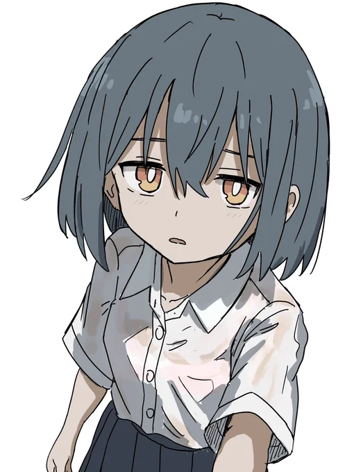 雨に打たれて濡れてしまった雑ぷろちゃんを少し描き直した