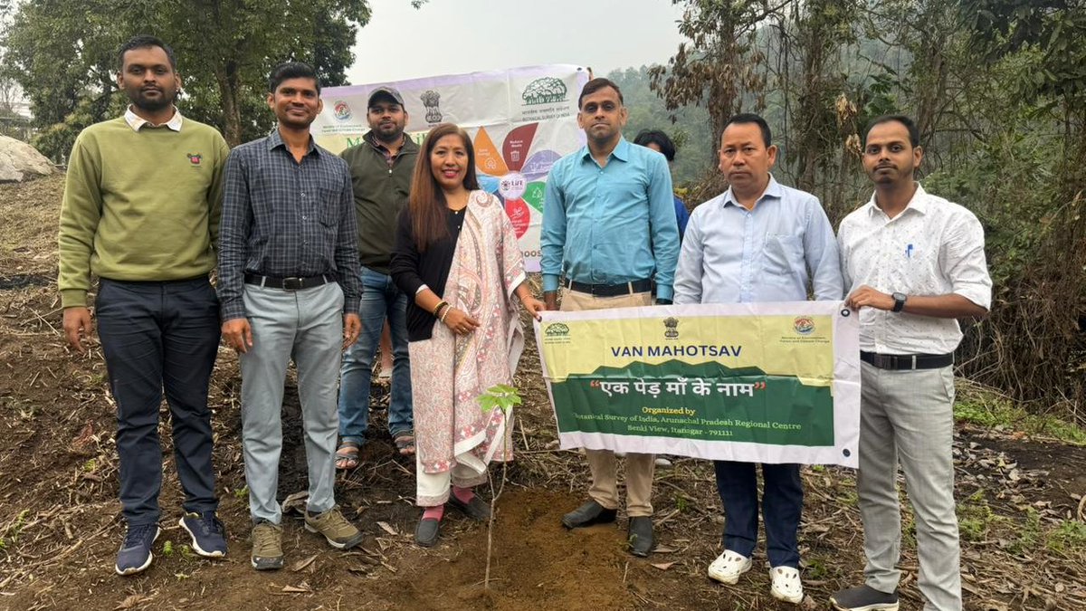 BSI_APRC's tweet photo. @BSI_APRC celebrated Jal Mahotsav at its office campus with great enthusiasm. On this occasion, a plantation drive was also organized under the inspiring theme “Ek Ped Maa Ke Naam” 🌱💚
#JalMahotsav2026 #EkPedMaaKeNaam #MissionLiFE #JalArpanDiwas #hargharjal @bsi_moefcc https://t.co/LMDL9e0ua4