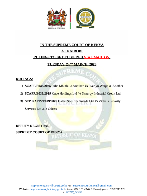 THE SUPREME COURT OF KENYA tweet media