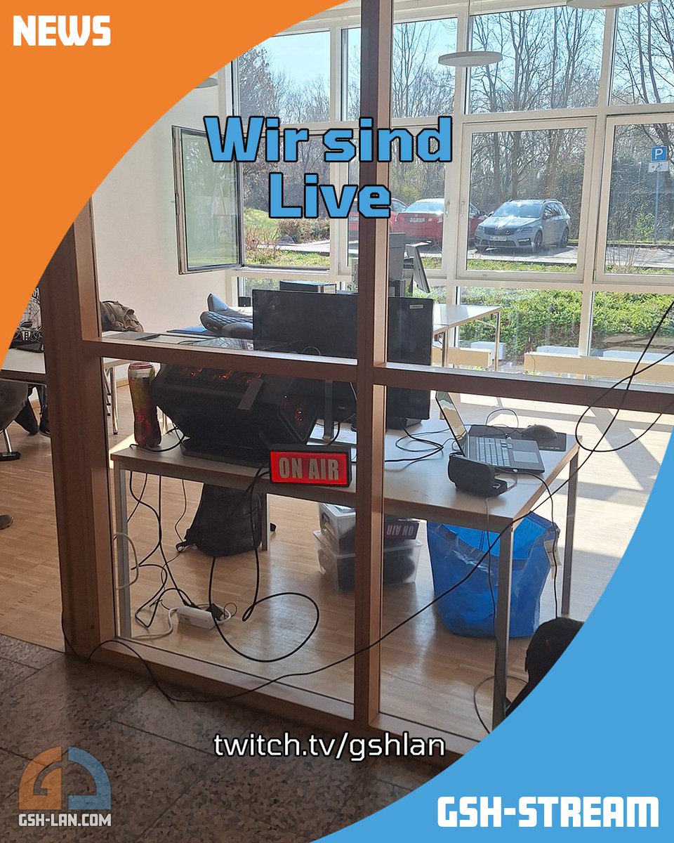 gshlan's tweet image. Wir sind Live 🔴
auf twitch.tv/gshlan
#Livestream #Aufbau #GSH #GSH2026