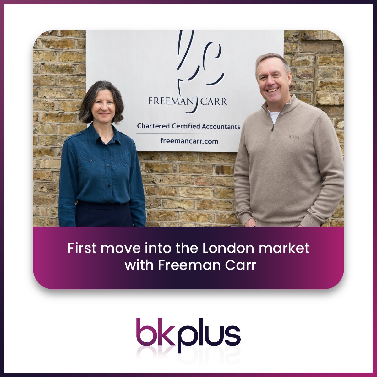 BK_Plus_'s tweet photo. We have expanded into the London market with the addition of Freeman Carr, strengthening our national presence and continuing our focus on delivering locally led advice backed by broader specialist expertise.

Read more here 👉 https://t.co/9NgsvFmXWQ https://t.co/kCXnErxw9b