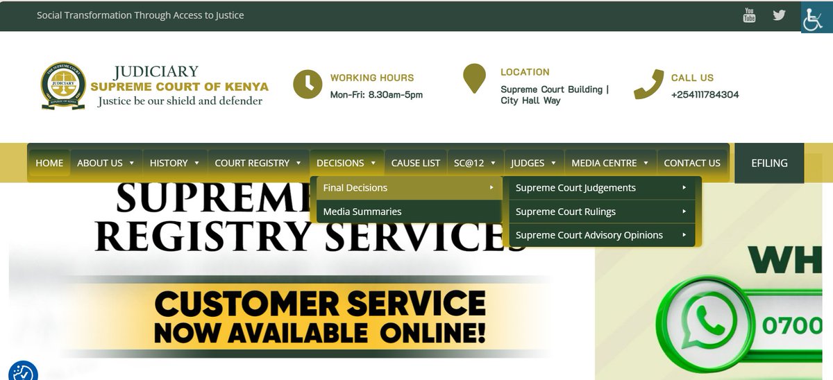 THE SUPREME COURT OF KENYA tweet media