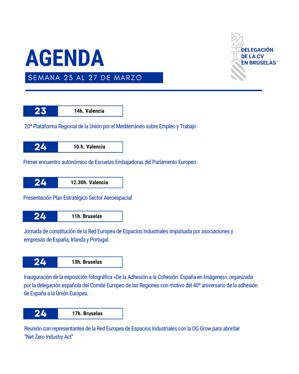 Delegación de la Comunitat Valenciana en Bruselas tweet media