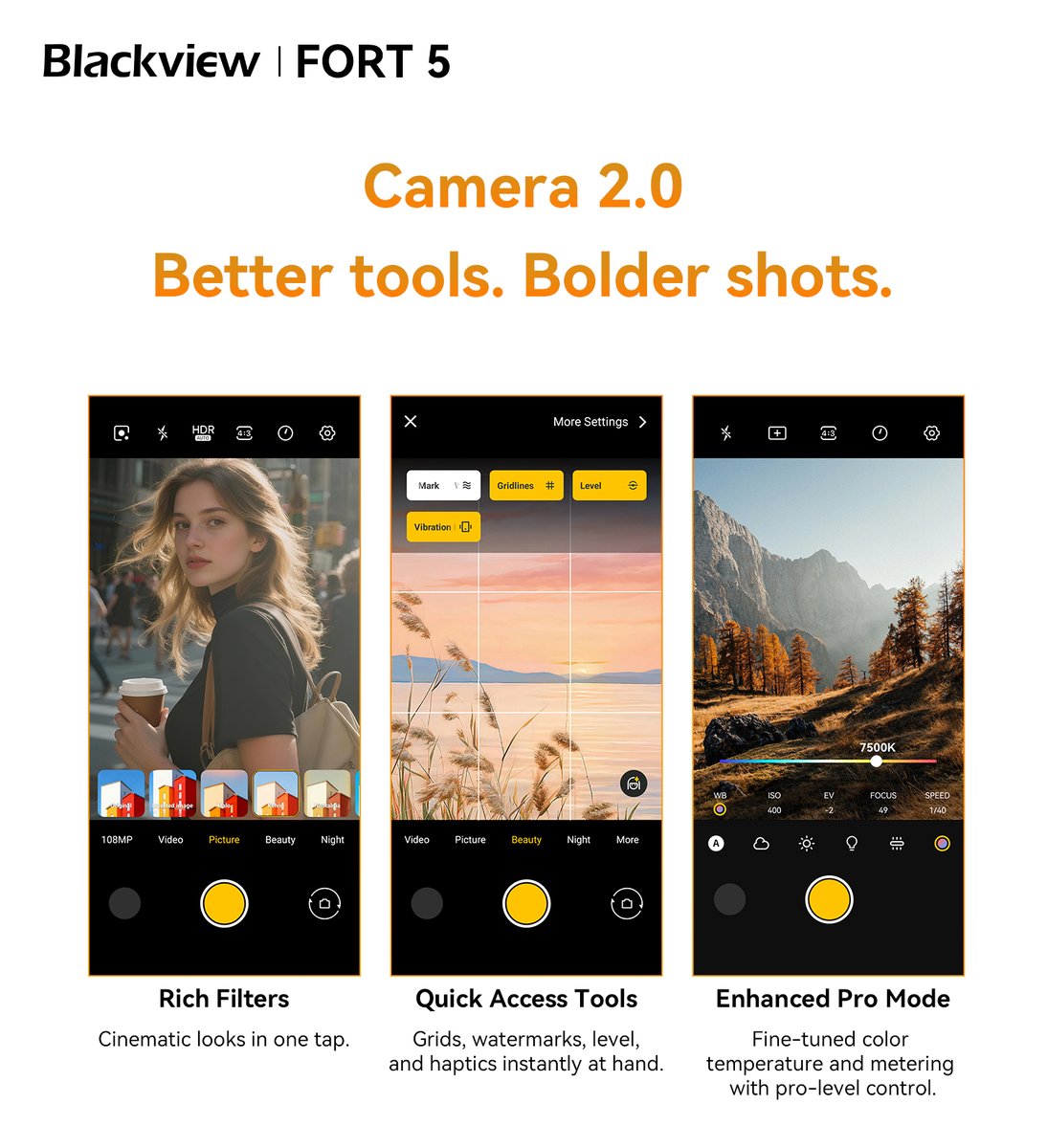 BlackviewPhone's tweet image. One quick tweak. Whole new shot! 😎📸
#FORT5 #Blackview #ShotOnFORT5 #Camera2.0
Explore more: s.click.aliexpress.com/e/_c2uXYtBp