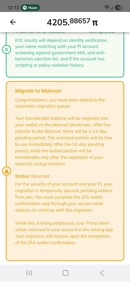konok21's tweet photo. @KieuPhong78 Same here this is called luck first migration almost done after migrating immediately they set again wallet confirmation am cook here they return my pi token to my mining app @PiCoreTeam https://t.co/NfCOoLd3yP