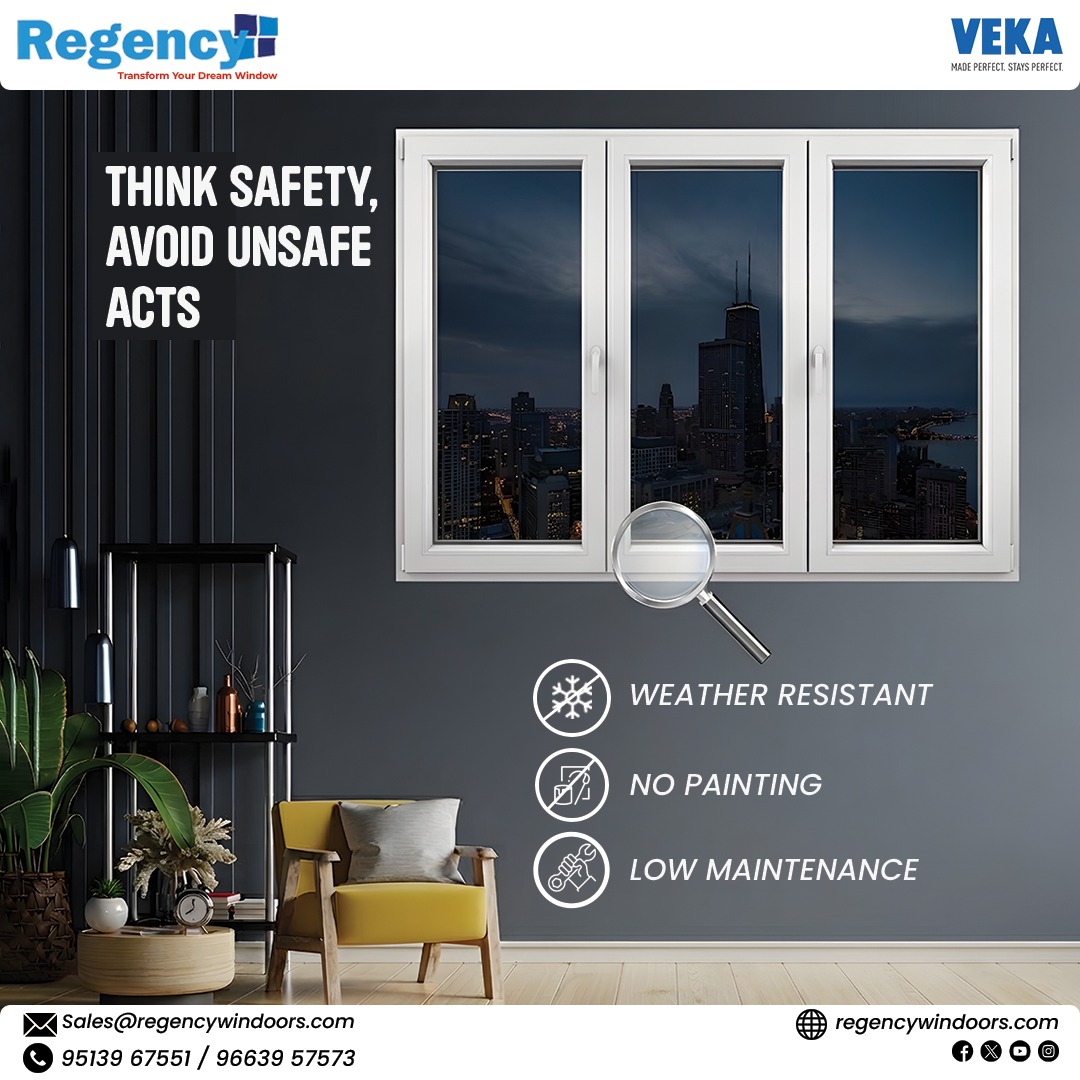 RegencyWindoors's tweet image. Your windows should protect you - not worry you. 🛡️✨ Weather-resistant. Zero maintenance. No painting. Ever.
Upgrade to Regency x VEKA windows today. 📞 95139 67551 / 96639 57573 | regencywindoors.com
#RegencyWindoors #VEKAWindows #ThinkSafety #UPVCWindows #HomeImprovement