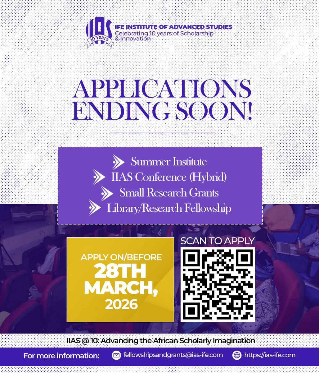 Ife Institute of Advanced Studies tweet media
