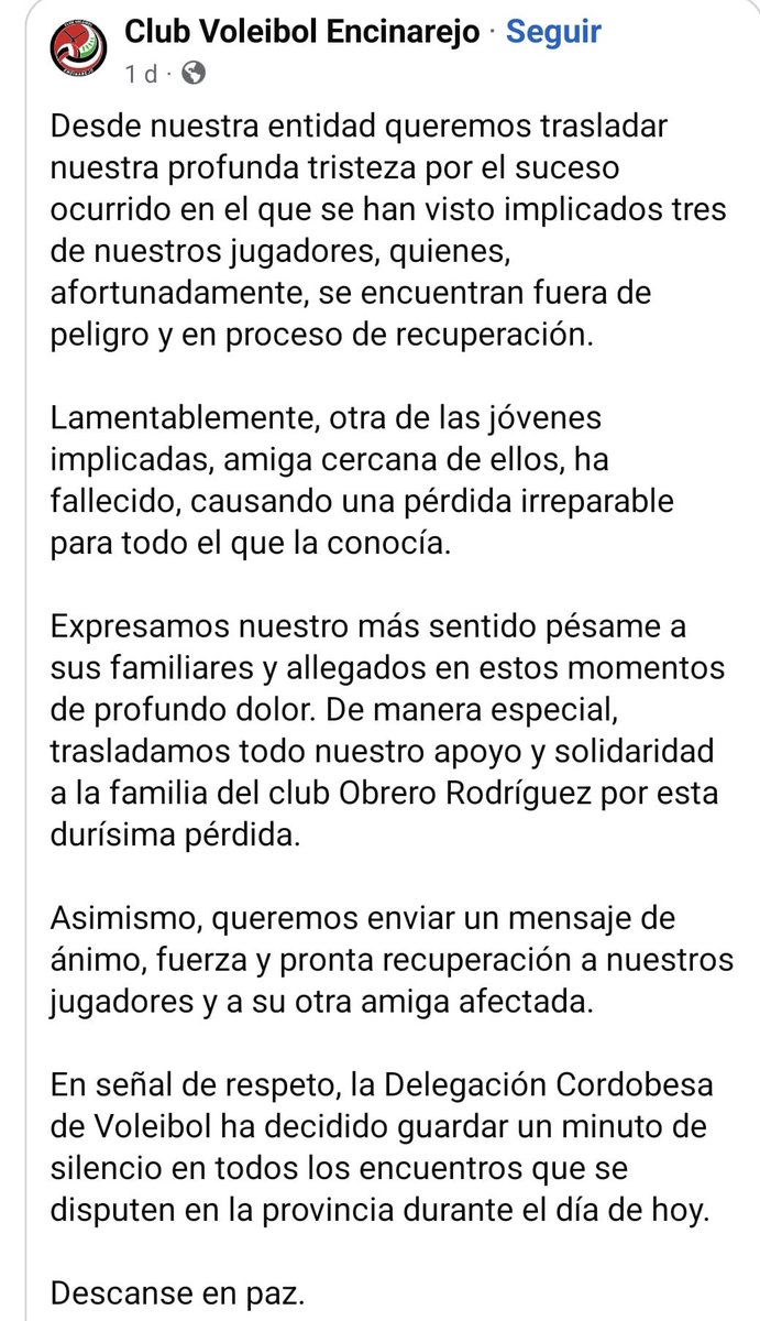 Delegación Cordobesa de la FAVB tweet media