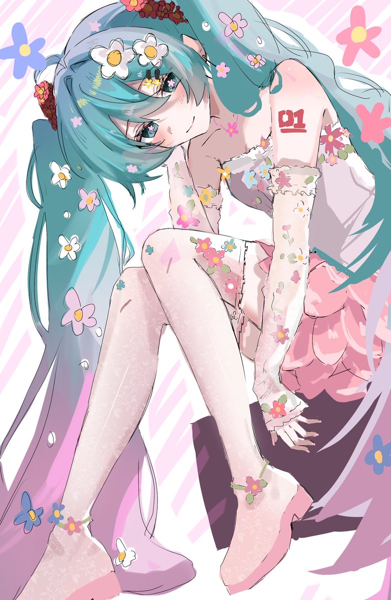 うちの花ミクさん、レベルアップしました！！詳しいことはALTに！！
タグ付けてくれたら速攻で見に行きます描いてくれたらうれしいです🥹🥹
ラフなのは清書するのめんどくさかっただけです🙏🙏
FA  #まめきちの基地