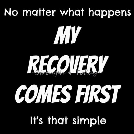 Strengthfor2day's tweet photo. No Matter What Happens
My Recovery Comes First.
It's That Simple.

#NoMatter #RecoveryFirst #Simple #RecoveryPosse #Strengthfor2day https://t.co/J7nY2ifIgZ