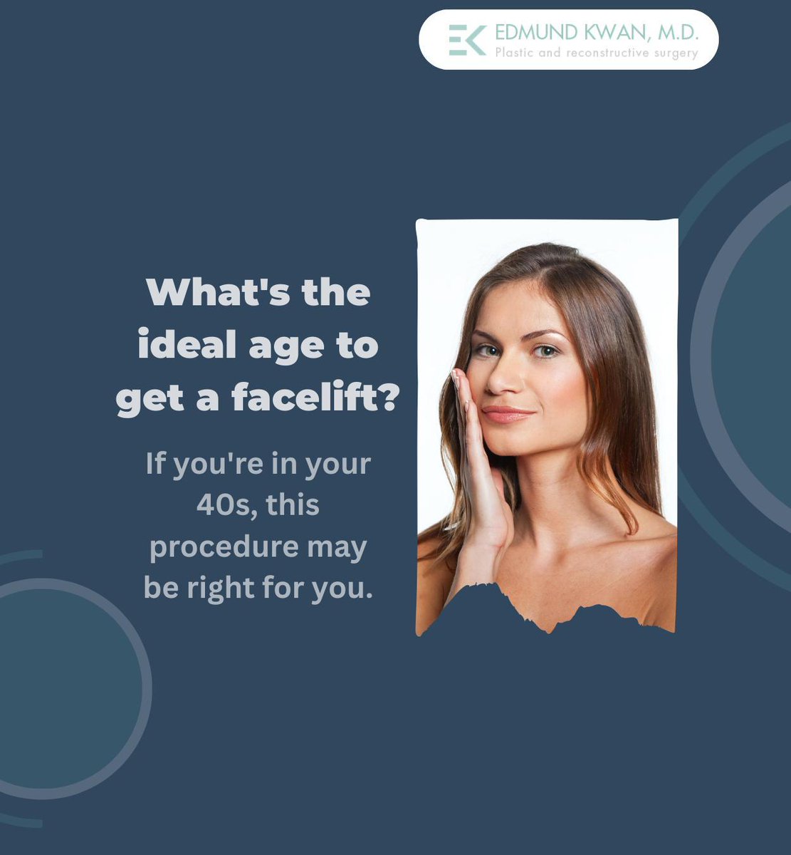 dredmundkwan's tweet image. The ideal age for a facelift depends mainly on anatomy, and your 30s might be too early, as some patients require a facelift later in life. Contact us to find out if you are a candidate. 

#facelift #plasticsurgery #flushing #NY #NJ #dredmundkwan