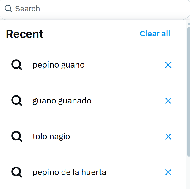 mis busquedas de twitter que coño son tio