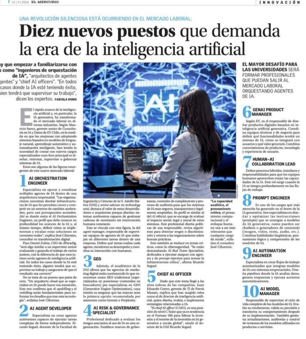 juangaleanorey's tweet photo. Diez nuevos puestos que demanda la era de la Inteligencia Artificial ⬇️ https://t.co/Uqc9iJNOxK