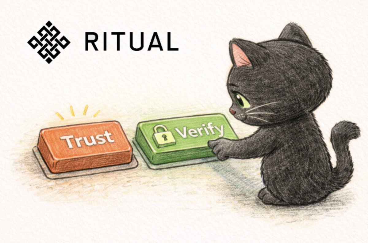 VladaArt555's tweet photo. Most people use AI like this:
“Sounds right. Let’s go.”
That’s the problem.
Ritual flips it:
Don’t trust the answer.
Verify it.
Because in the future,
AI won’t just suggest -
it will decide.
And decisions need proof. 🔐
#Ritual #ProofOfAI https://t.co/W8gGz47CAf