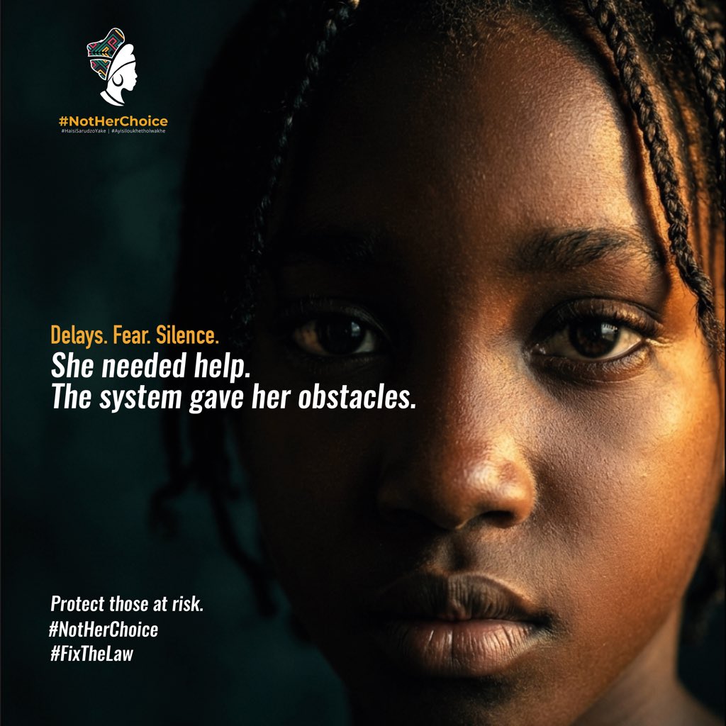 NotHerChoice_'s tweet photo. Imagine needing urgent help…then being told to wait.
Get approvals.
Go somewhere else.
Come back later.
Would you make it through that system?
Be honest. 👇🏽
#FixTheLaw #NotHerChoice https://t.co/vD4GiKZh5T