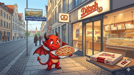 Lucifer11986T's tweet photo. Moin Rostock! ⚓👹

Wenn der kleine Teufel Hunger hat, gibt's nur eins: Ditsch am Hauptbahnhof! Die Pizza Classico ist einfach teuflisch Lecker.

Perfekte Stärkung für den nächsten Stream. Was zockt ihr heute Abend?
#ditsch #rostock #gaming #rostockhauptbahnhof https://t.co/81lMAsoG3P