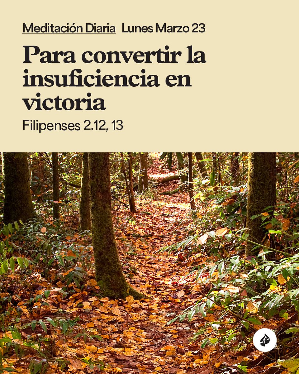 Encontacto's tweet image. Para vivir con gozo y confianza, aparte su mirada de sus limitaciones y diríjala a la suficiencia de Jesucristo. #Devocional
encontacto.org/lea/devocional…