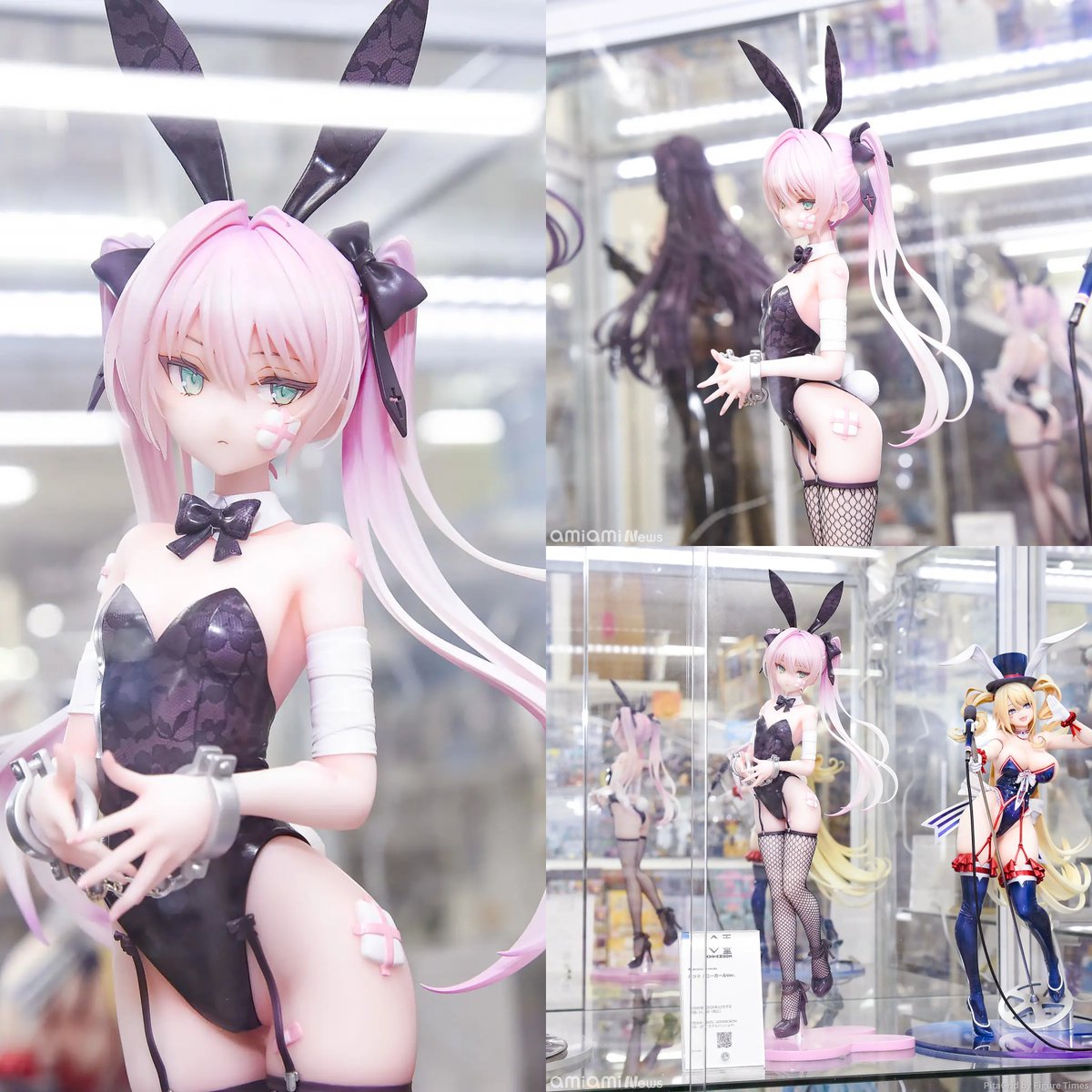 あみあみ秋葉原ラジ館で展示中✨
1/6スケールなので、となりのアズレン『グアム』より大きいです😎

🔽ハツネ：1/6 全高約340mm
🔽グアム：1/7 全高約300mm

回天堂、rurudo氏が描いた『ハツネ』がバニーガールVer.でフィギュア化！2026年12月発売予定
figure-times.com/?p=287796

#フィギュア #rurudo