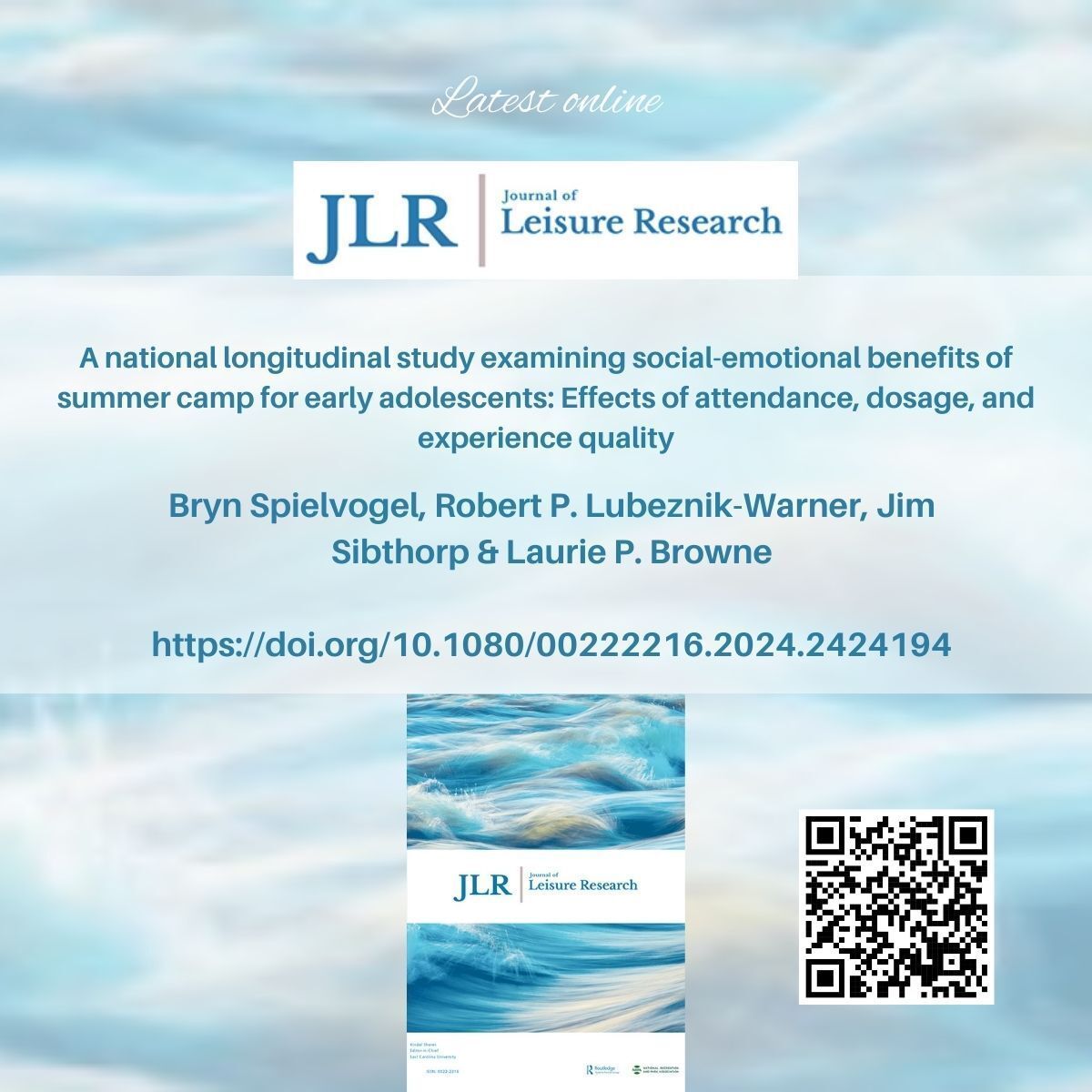 Journal of Leisure Research tweet media