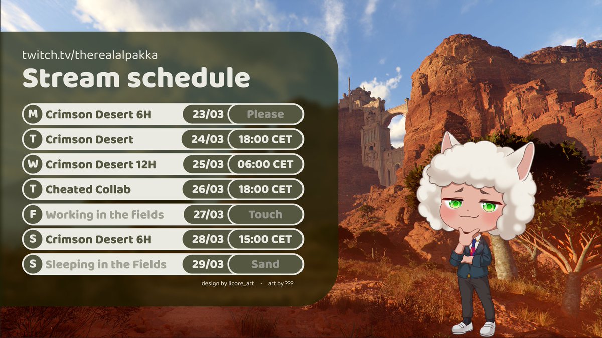 TheRealAlpakka's tweet image. This week in Crimson Desert xD I feel Cheated on Thursday tho xD And next week is my Birthday so there's going to be giveaways x3 #CrimsonDesert #Cheated