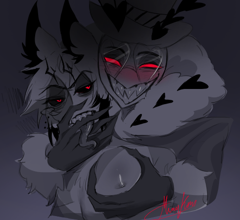 Kornkorn699's tweet photo. Such a.... Good Slut #valal #valentinoxalastor #mothradio #alastor #valentino https://t.co/qyNUJ62LyH