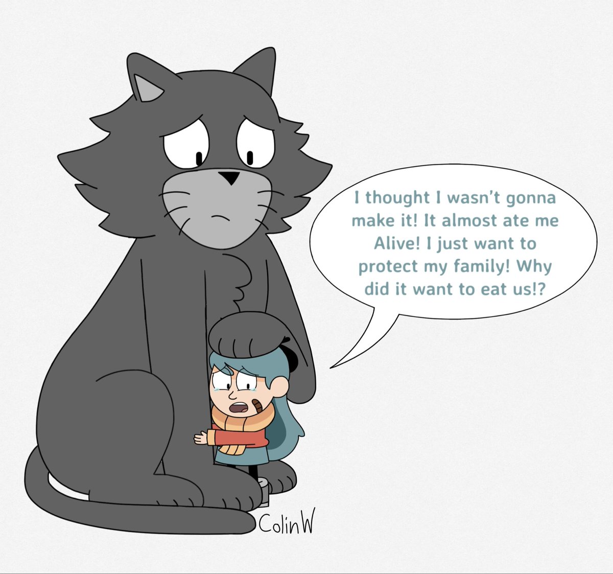 Eclipse comforting Lost Hilda after what she went through during the forgotten lake events.

Eclipse belongs to <a href="/Jeffrey27953836/">Jeffrey Hernandez</a> 

#Hilda #Hildafanart #hildaoc #art