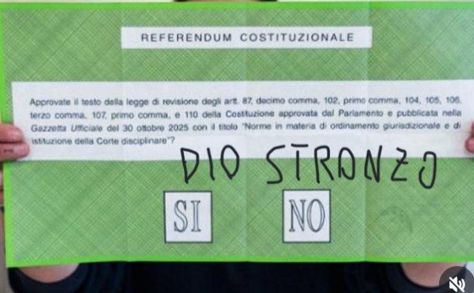 Scelta possibile 😄

#referendumgiustizia2026