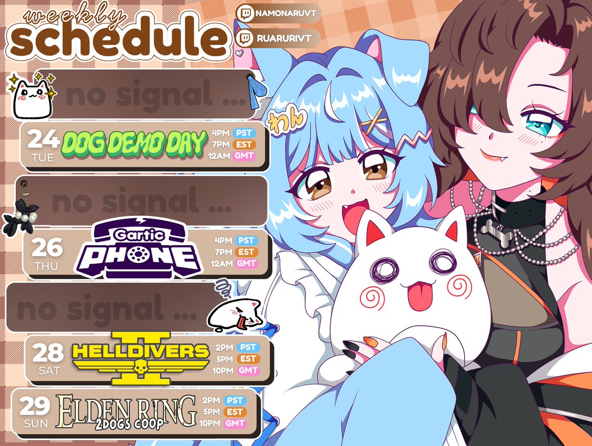 Nana & Ruru🐶🐶 | Duo Dog VTUBER tweet media