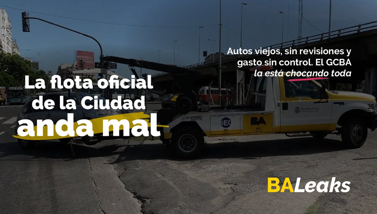 BALeaks's tweet photo. Informe oficial revela flota automotor porteña envejecida, mal documentada y con falta de controles internos.

La mayoría de los vehículos supera la antigüedad permitida y no hay datos confiables para supervisar su uso.

https://t.co/93t19oNdJN

#CABA #FlotaAutomotor #Auditoría https://t.co/OgvsTNVx22