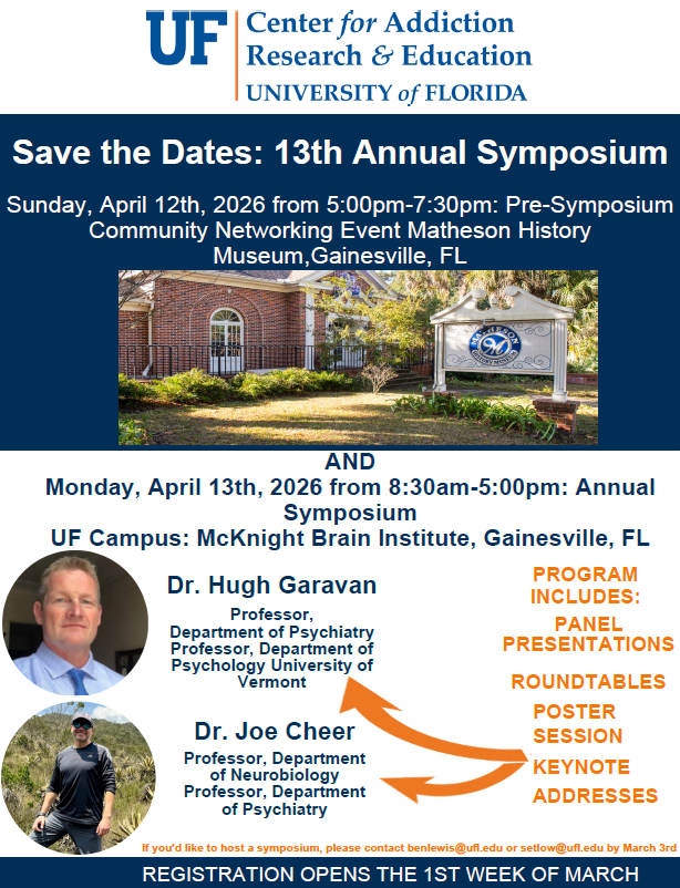 UF Center for Addiction Research & Education tweet media