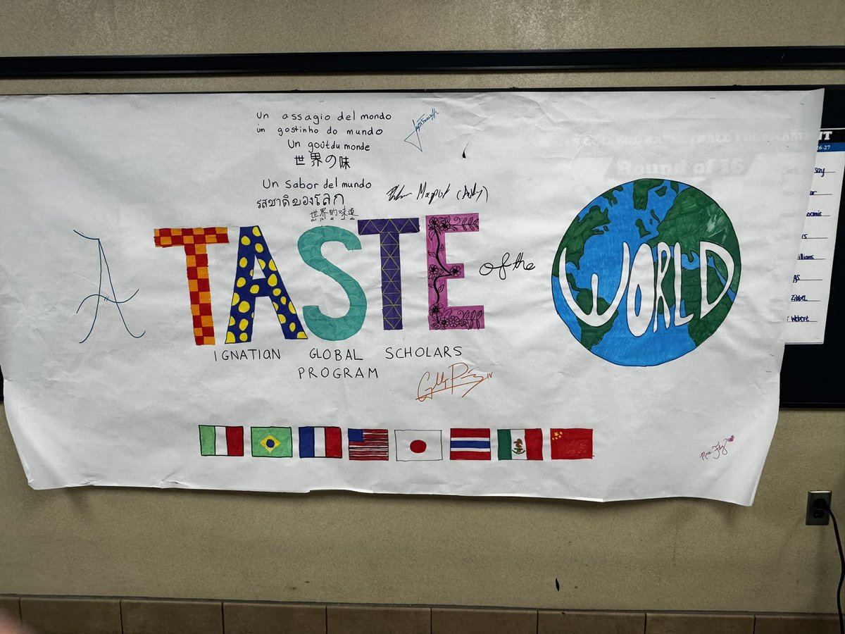 StJohnsJesuit's tweet photo. The SJJ World as One program hosted a “Taste of the World” potluck dinner recently to celebrate the cultures of our international students and host families as well as those with @nda_eagles nda_eagles and @suatoledo! #OpenToGrowth #GoTitans https://t.co/xJdWvQ1asG