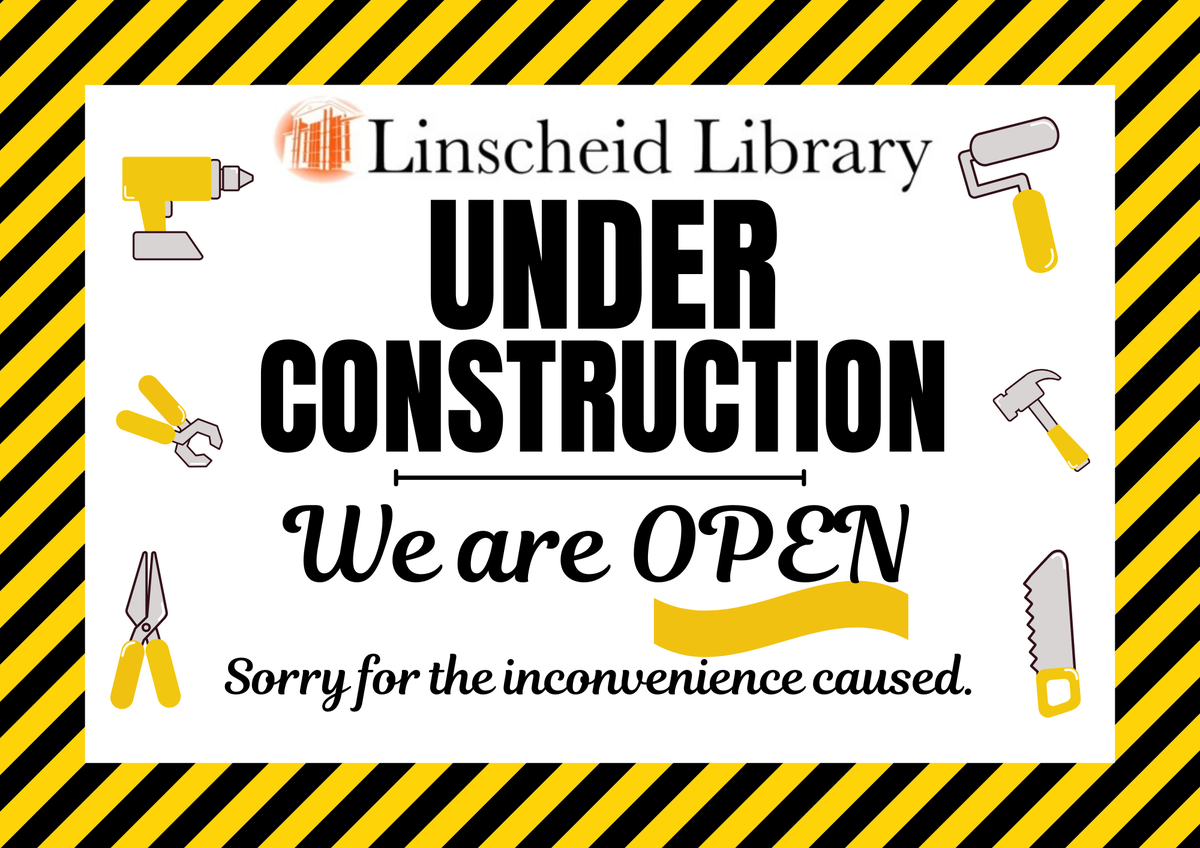 ⚠️The library is under construction, BUT we are OPEN! #ECOKLibrary #ECUTigers #ECUTigerUpdates ⚠️