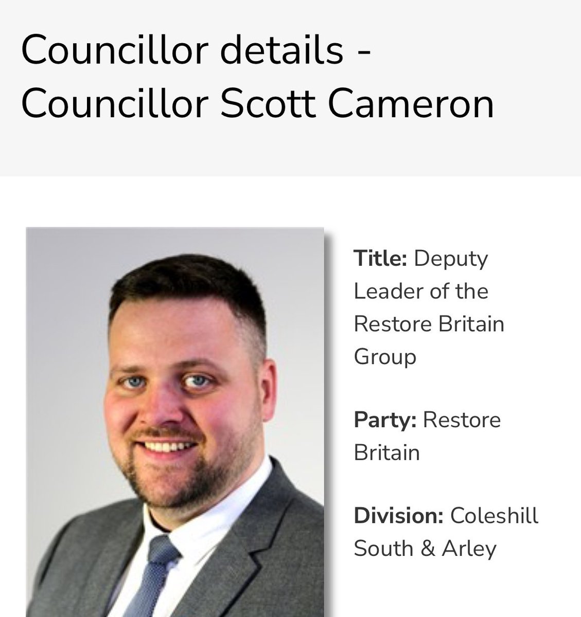 Cllr Scott Cameron tweet media