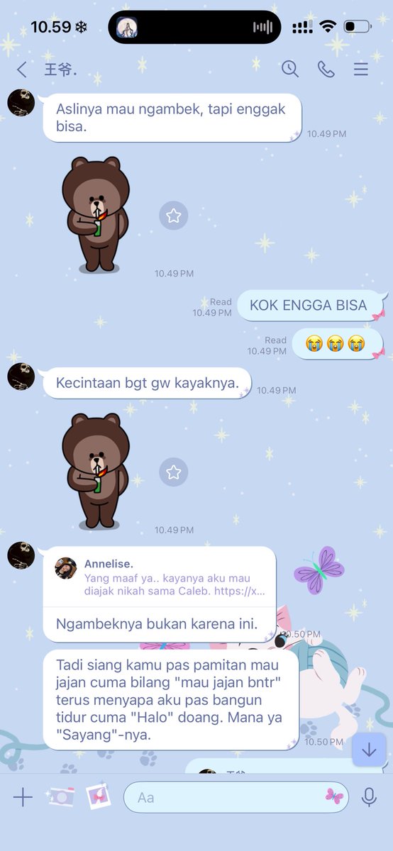 “Sudah tidak sayang.”😭😭😭