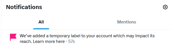 Opted Note @X what is this adding labels to my account, i logged in app and as ...