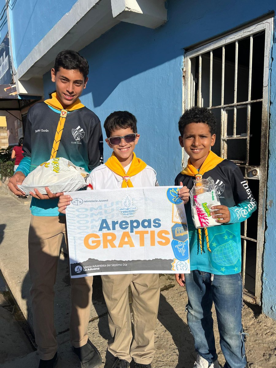 DttoBarcelonaII's tweet photo. Reporte GYD26
45 jóvenes involucrados, 160 personas impactadas, a través de la entrega de 40 arepas rellenas, 90 literaturas, y 30 globos. Lugares impactados: Sector cercano al Liceo Cajigal, Plaza el agua (Sindical), Mayorquin 3.
#gyd26
#diamundialja https://t.co/Sz0fVYtJyt
