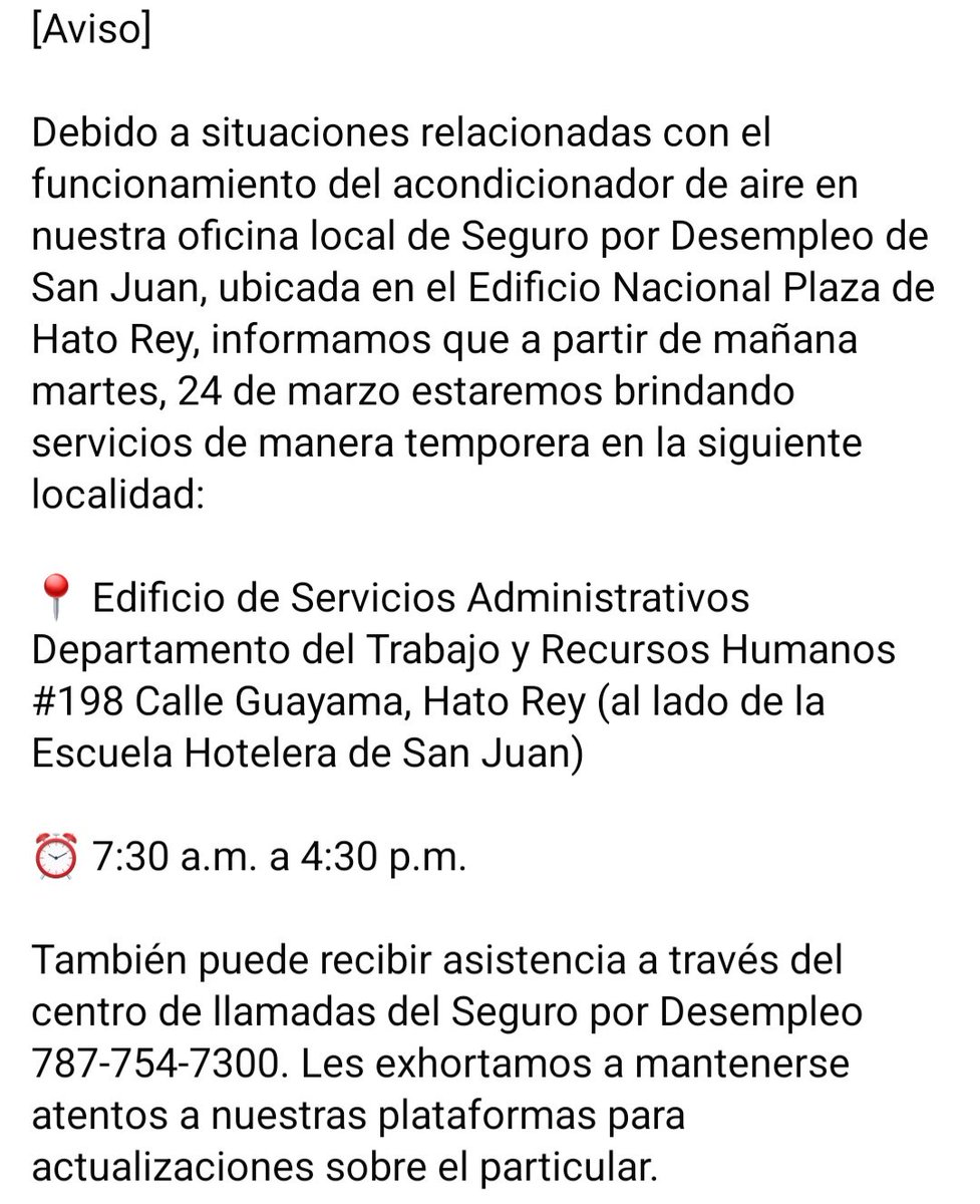 Departamento del Trabajo y Recursos Humanos tweet media