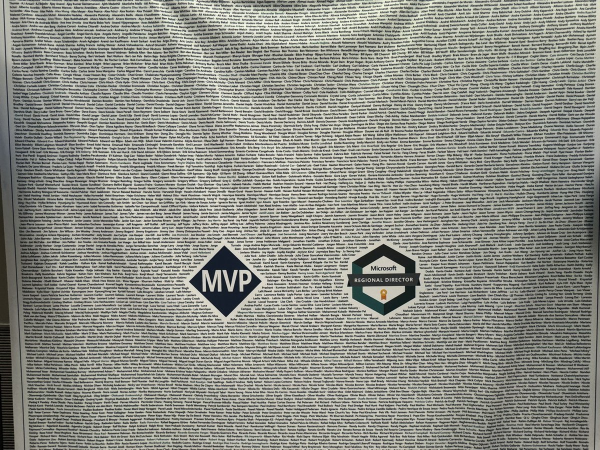 nick_cloudops's tweet photo. Can anyone spot your name here
#MVPWall #MVPSummit @MVPAward @events_msft https://t.co/yuipdVudrY