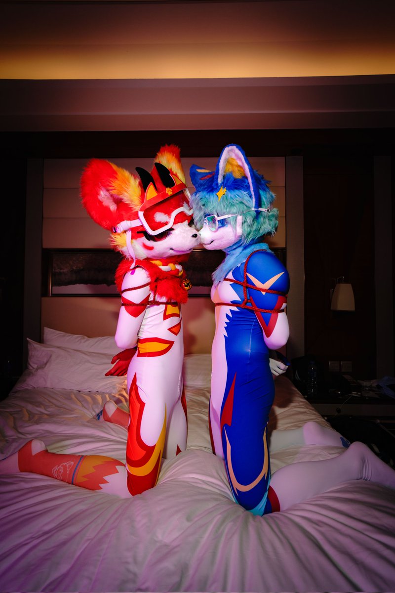 DailRagubot's tweet photo. “剧本已编好”
“剩下的，就交给你们了”
毛毛：@DailRagubot @XLCyline 
⛓️：@CY050705
📷：@weixiayu0818 
#fursuit #zentai #捆绑 https://t.co/P4xMz24RzU