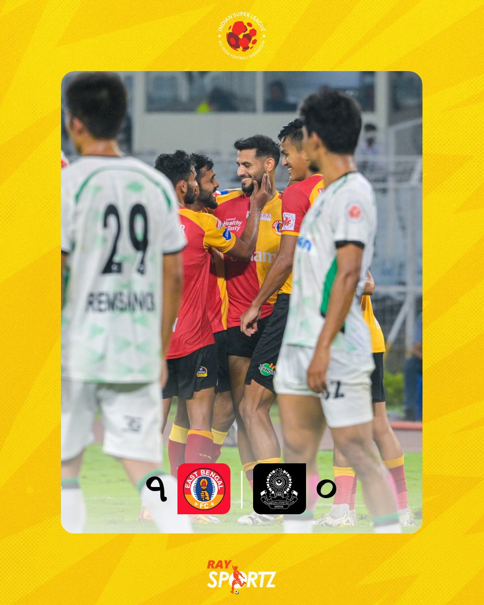 raysportzbangla's tweet image. একতরফা ডার্বি! অসংখ্য গোল মিসের পরেও মহামেডানকে ৭ গোলের মালা পরাল ইস্টবেঙ্গল। সেইসঙ্গে পয়েন্ট তালিকায় চার নম্বরে উঠে এল লাল-হলুদ ব্রিগেড...

#RaySportz #EastBengal #MohammedanSC #ISL #IndianFootball