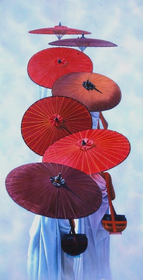 Voyalux's tweet image. "There is no path to peace; peace is the path." 🌿✨ A powerful reminder from the Dalai Lama, beautifully captured in Aung Kyaw Htet’s painting—serenity isn’t a destination, it’s a way of being. #Peace #DalaiLama #ArtInspiration #Mindfulness