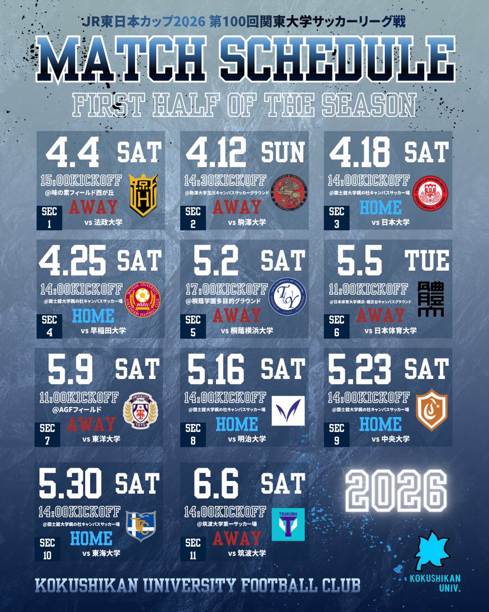 国士舘大学サッカー部 tweet media