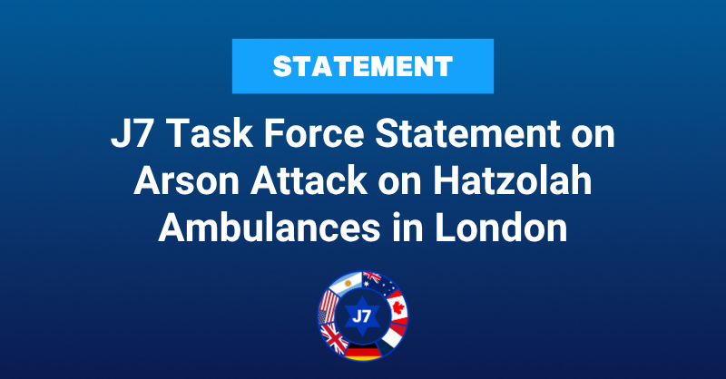 ADL's tweet photo. We are outraged by the heinous antisemitic attack targeting ambulances operated by a Jewish volunteer rescue organization in Golders Green, London.

We stand in full solidarity with the Jewish community of the United Kingdom.

Reports of possible links to Iran’s Islamic regime, if confirmed, would underscore the transnational threat facing Jewish communities worldwide.  

This attack is not isolated. It reflects a broader surge in violent antisemitism targeting Jewish institutions and individuals across the globe.  Multiple fire-bombings of Jewish institutions in Belgium and the Netherlands were also claimed by the terror group which claimed responsibility for the attack in London.

Confronting antisemitism, including when state actors fuel, support, or enable it, is essential not only for the safety and security of Jewish communities, but for the protection of democratic societies.

We call on governments to act with urgency: protect Jewish communities, hold perpetrators accountable, and confront antisemitism in all its forms with clarity and resolve.